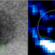 Comparison of 2014 transit observations (left) and 2012 aurora observations (right) showing evidence of possible geyser activity near Europa’s south pole. Image: NASA, ESA, W. Sparks (left image) L. Roth (right image)